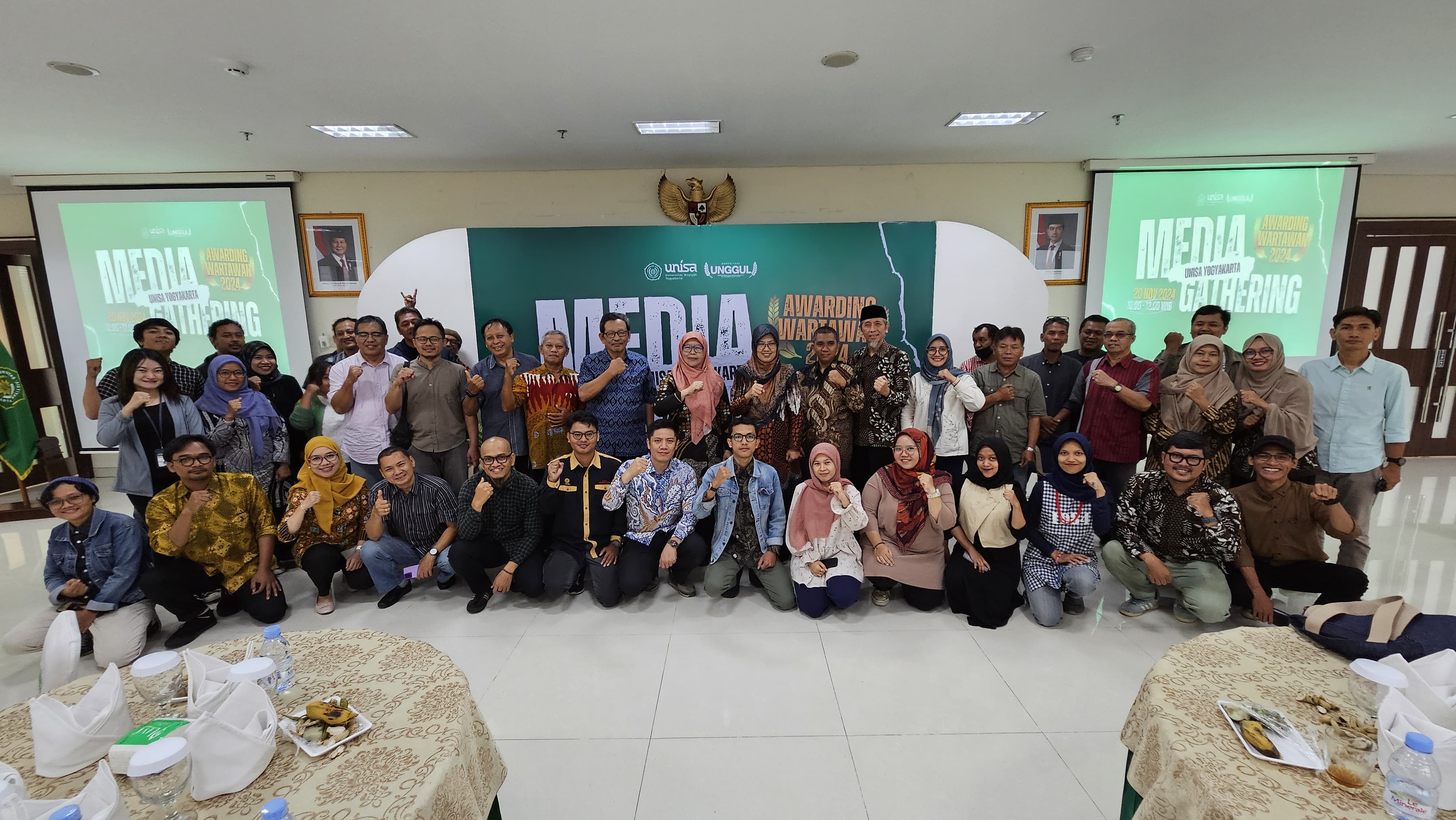 Universitas Aisyiyah (UNISA) Yogyakarta menggelar Media Gathering dan Awarding Wartawan 2024 di Gedung Siti Moendjijah, Rabu (20/11).
