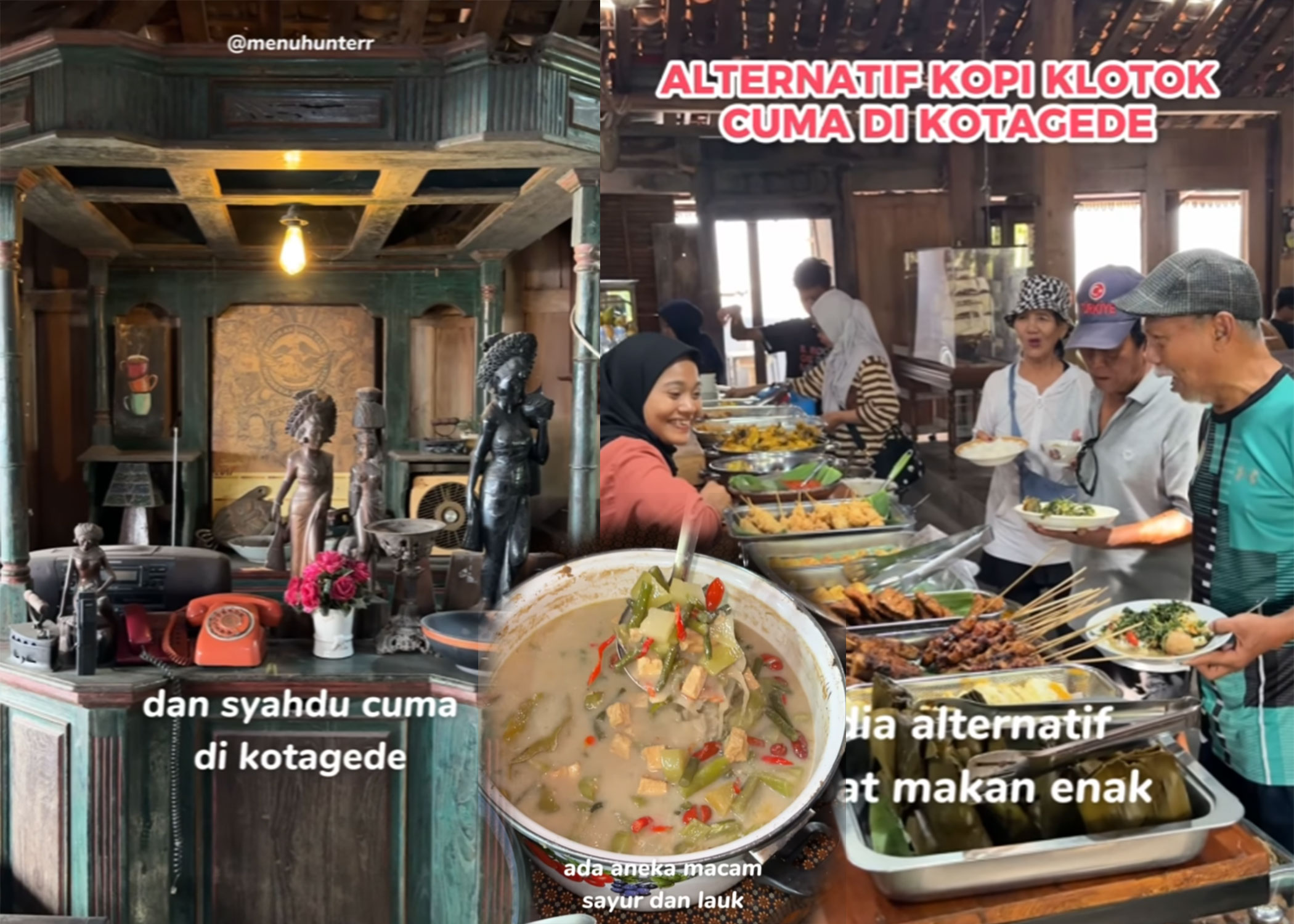 Kedai Den Wir, alternatif kopi klotok di jalan Retno Dumilah daerah Kotagede, Kota Jogja.