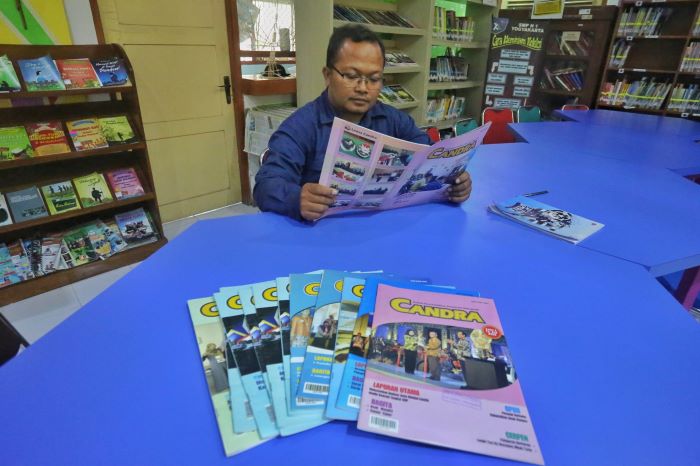 Majalah Candra terbitan Disdikpora DIY yang sempat menghiasi blantika literasi