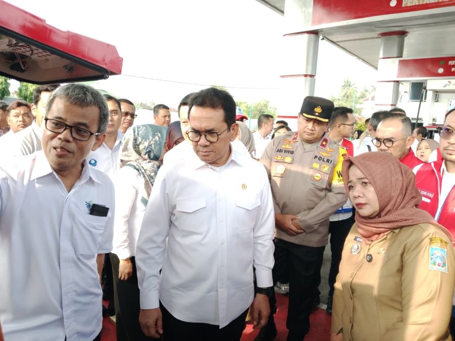 Peninjauan Menteri Perdagangan ke SPBU Jalan Kaliurang
