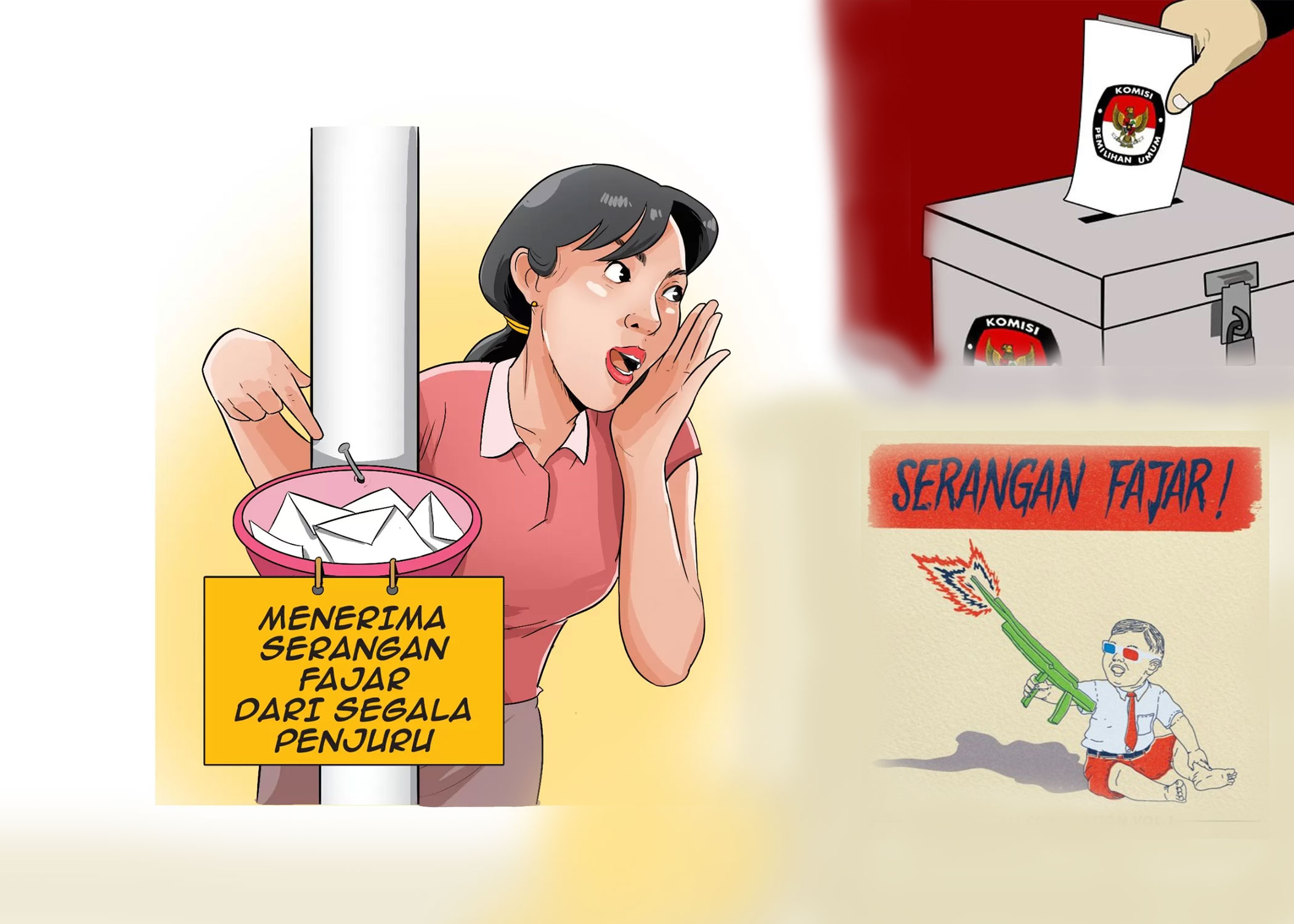 Ilustrasi serangan fajar Pilkada.