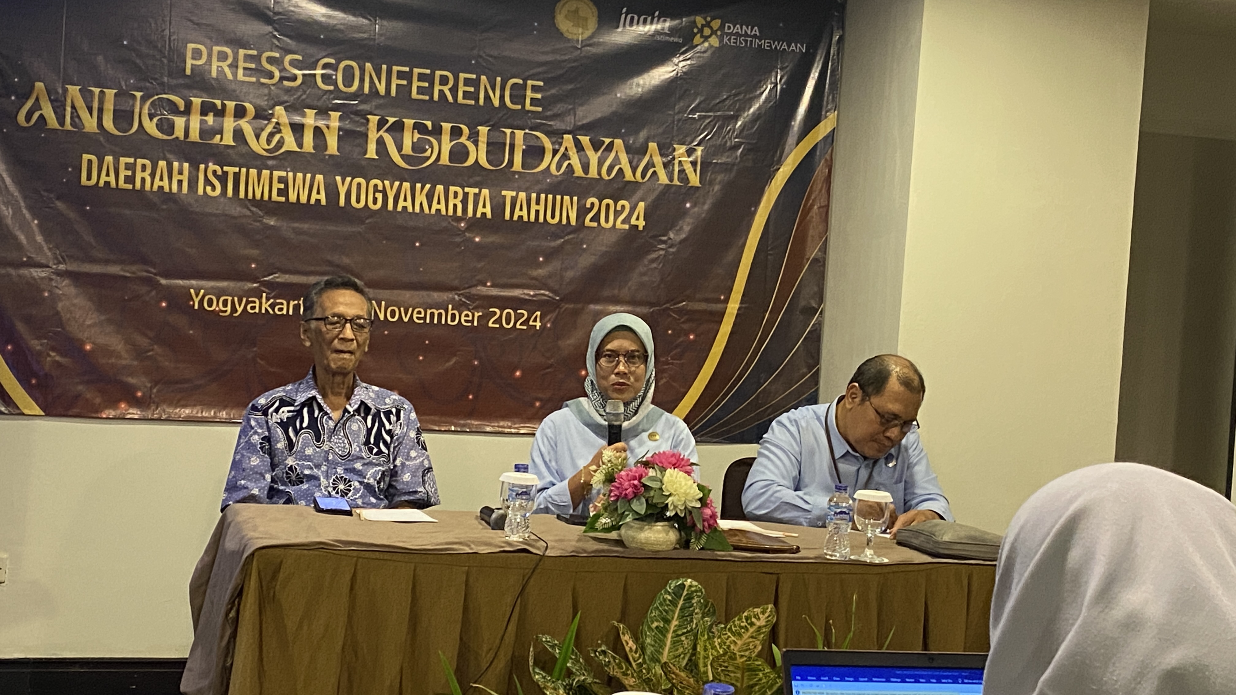 &nbsp;APRESIASI : Suasana Jumpa Pers Anugerah Kebudayaan DIJ 2024.