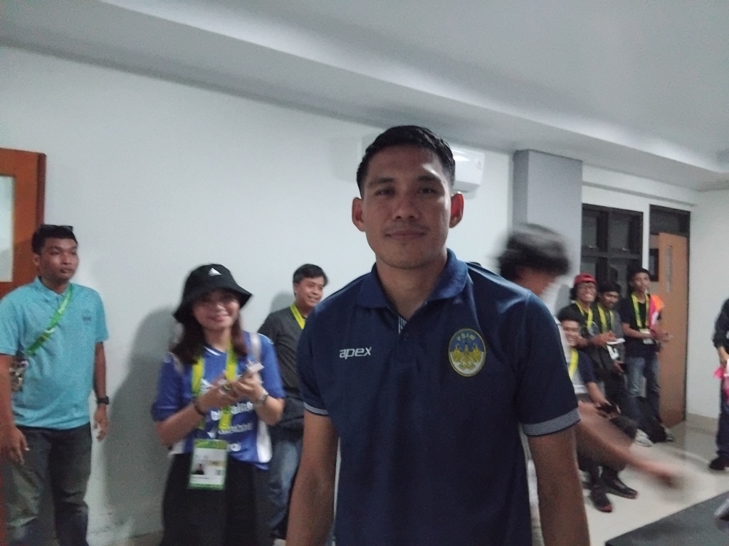 Striker PSIM Jogja Irvan Mofu yang berhasil mencetak gol perdananya.  &nbsp;