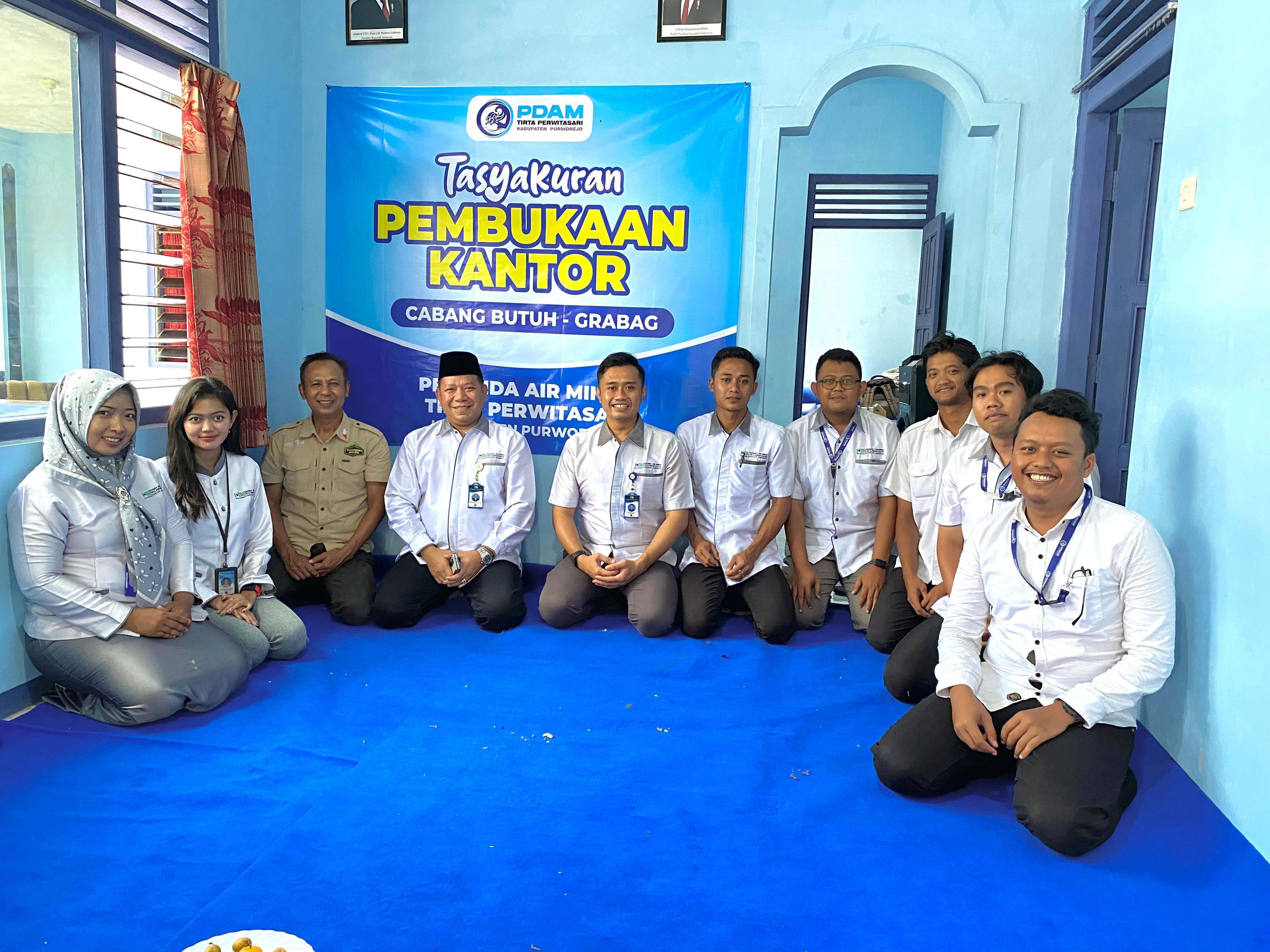 PDAM Purworejo resmi memiliki kantor cabang wilayah Butuh-Grabag di Desa Sruwohrejo, Butuh, Purworejo yang resmi dibuka pada Rabu (4/12).&nbsp;