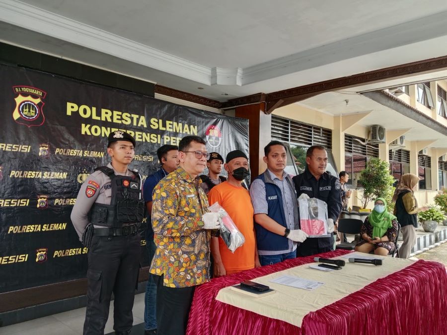 Konferensi pers ungkap kasus Polresta Sleman