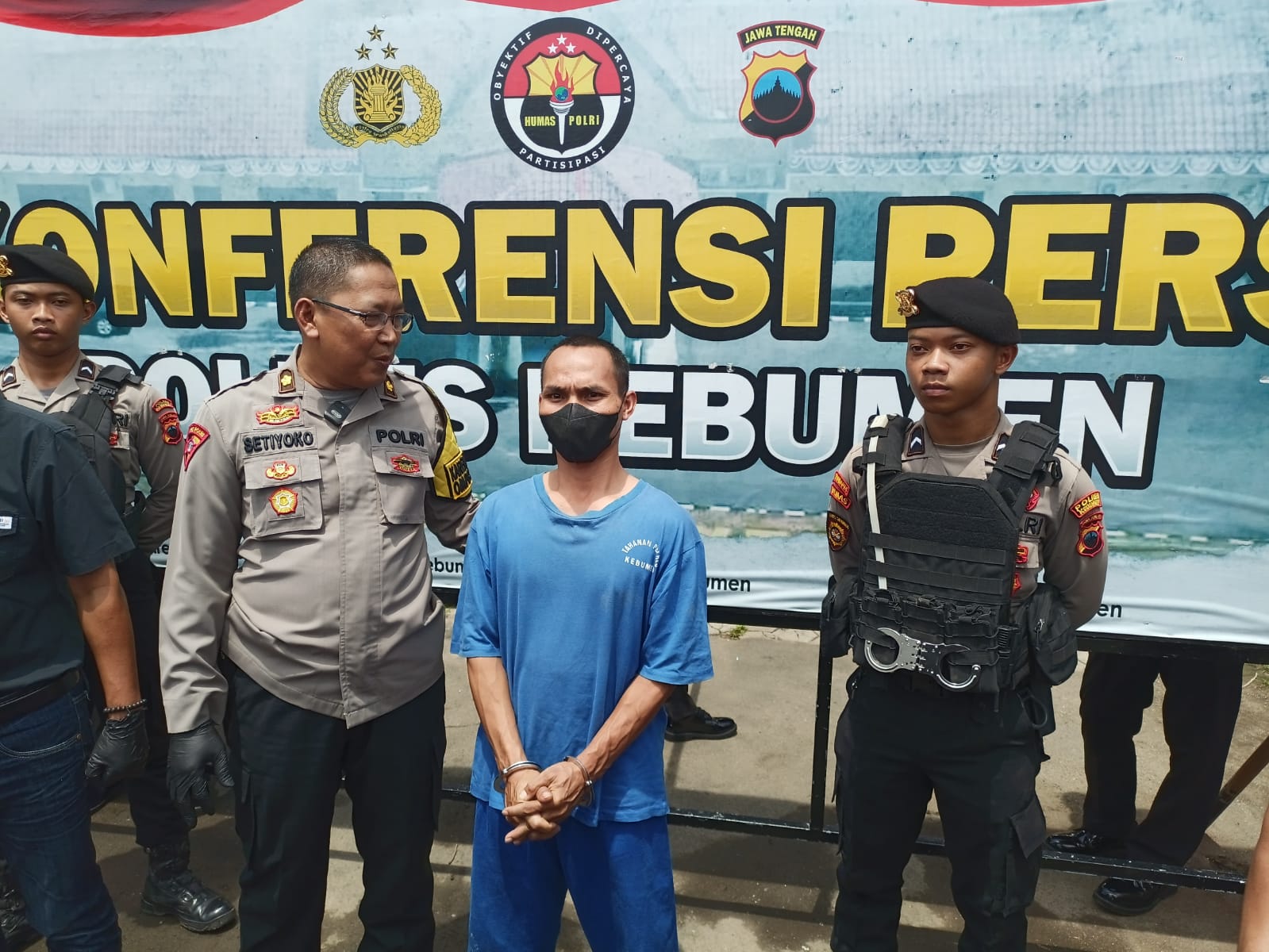 DIBORGOL : Arifin, 39, warga Desa Seliling, Kecamatan Alian harus berurusan dengan polisi karena terlibat dalam kasus judi online.