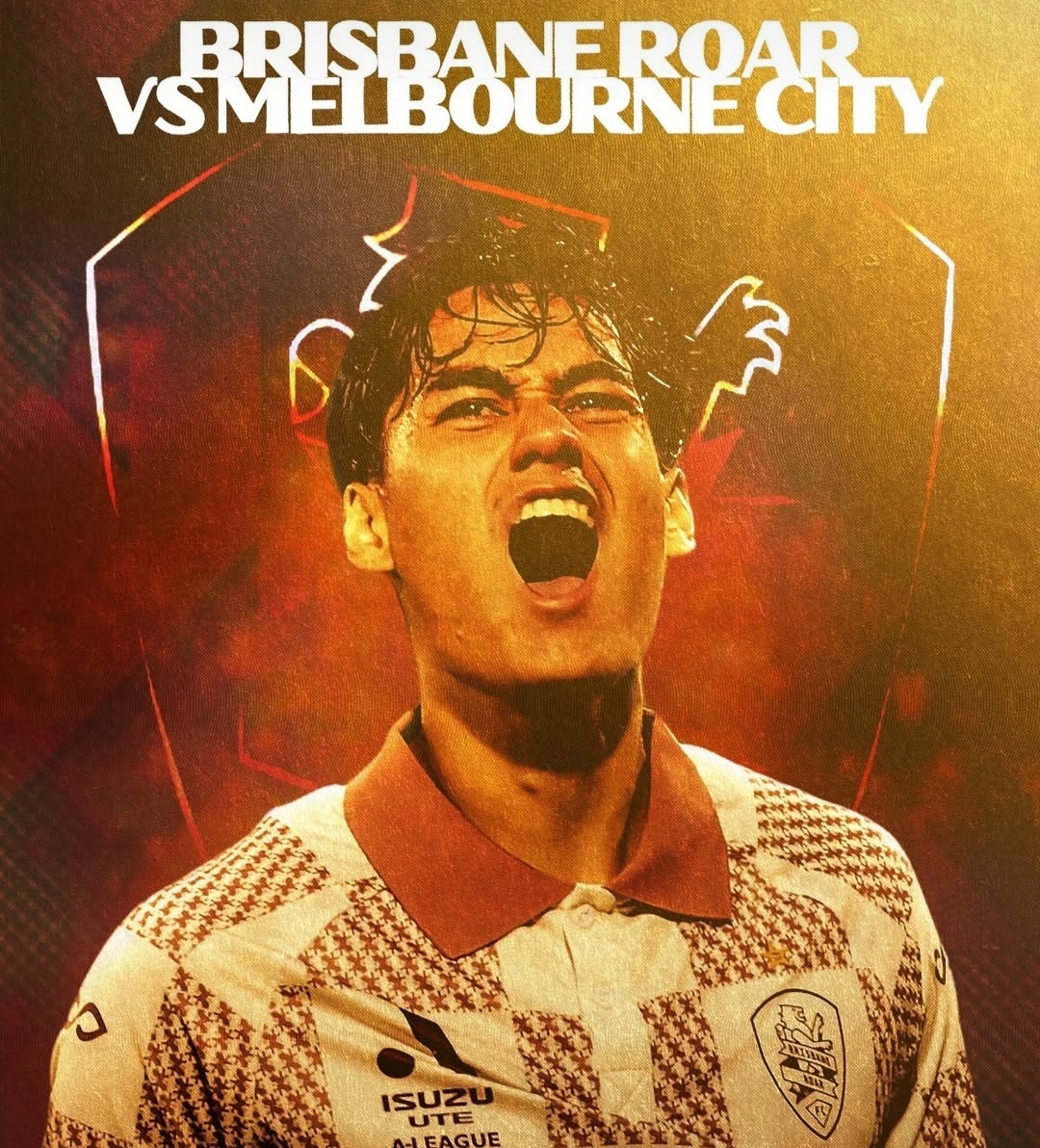 Pemain Timnas Indonesia, Rafael Struick kembali menjadi starter saat Brisbane Roar melawan Melbourne City