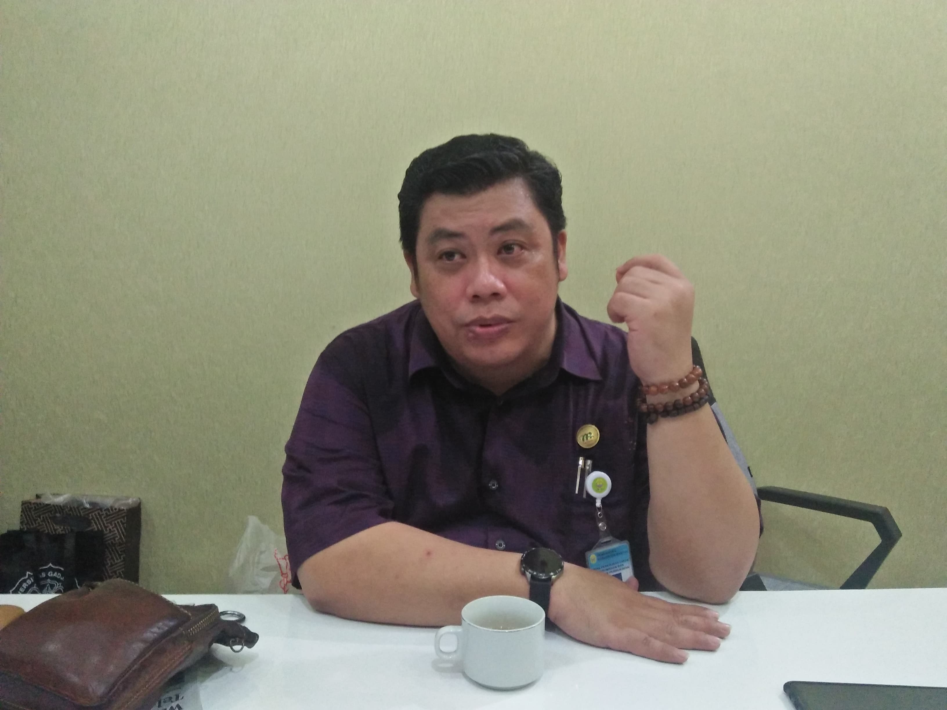 Plt Kepala DPUPKP Bantul Jimmy Arlan Manumpak saat ditemui di kantornya.