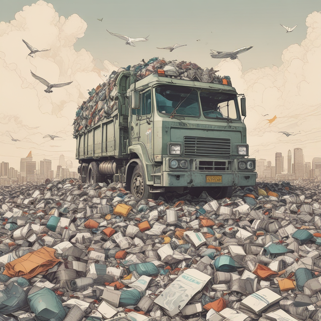 Ilustrasi volume sampah meningkat menjelang libur Nataru.