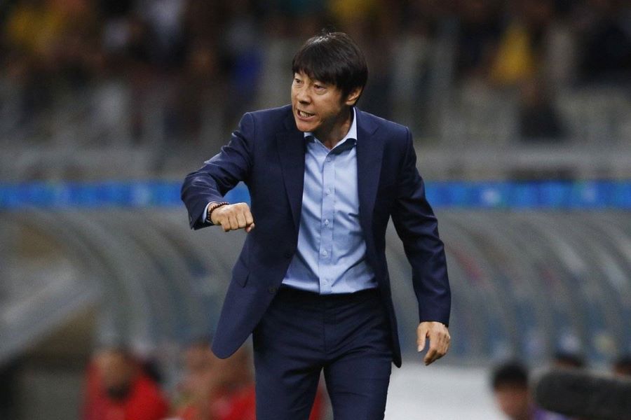 Pelatih Timnas, Shin Tae Yong.