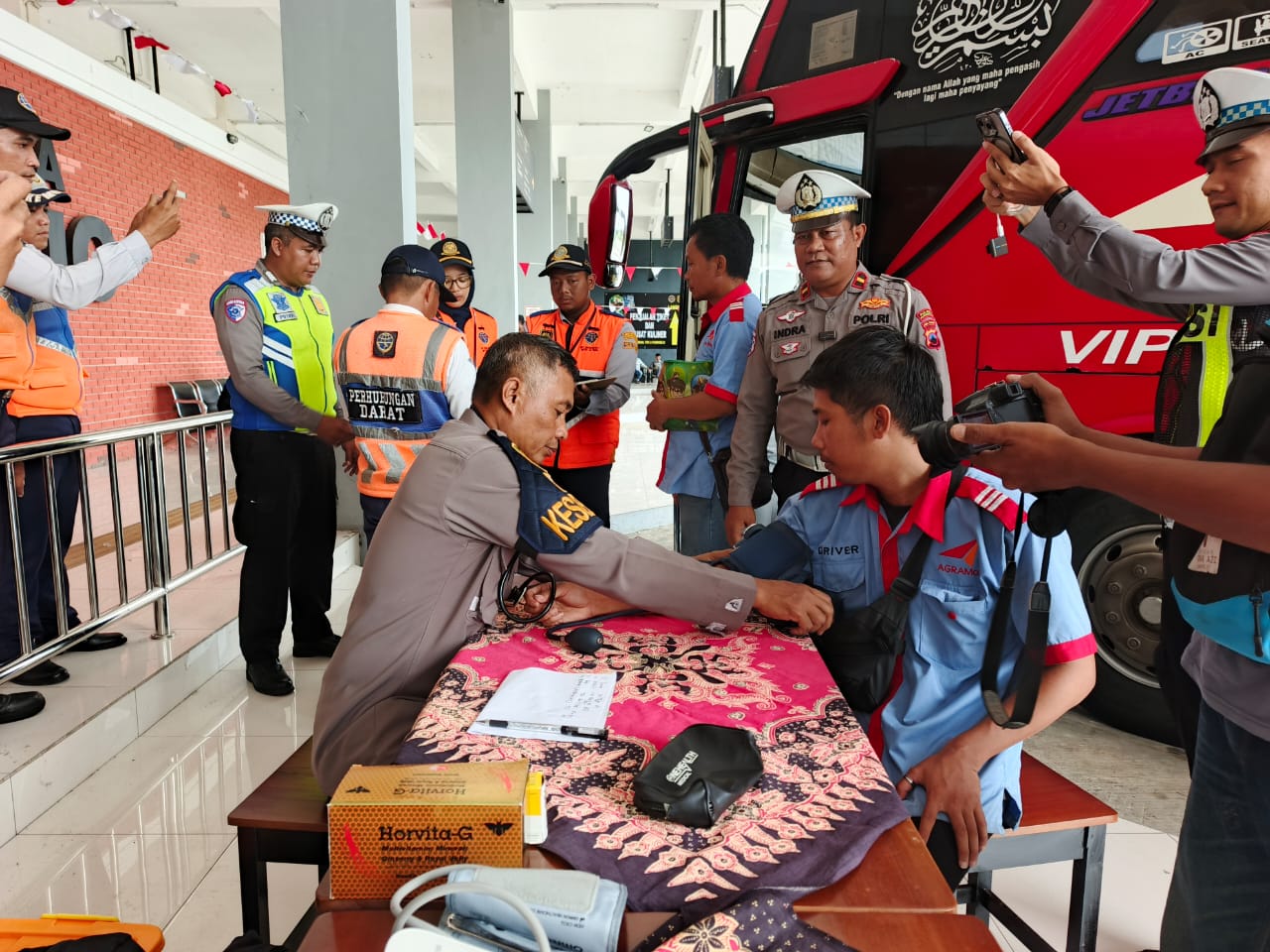 ANTISIPASI: Kegiatan ramcek di Terminal Purworejo menjelang Nataru&nbsp;2024/2025 untuk menjamin kesiapan angkutan.  &nbsp;