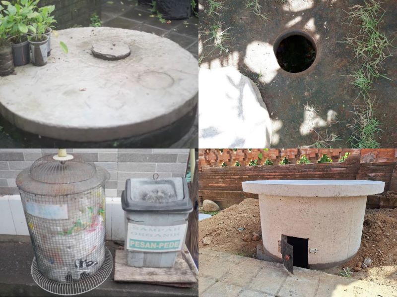 Pemilahan sampah dan teba modern di Bali.