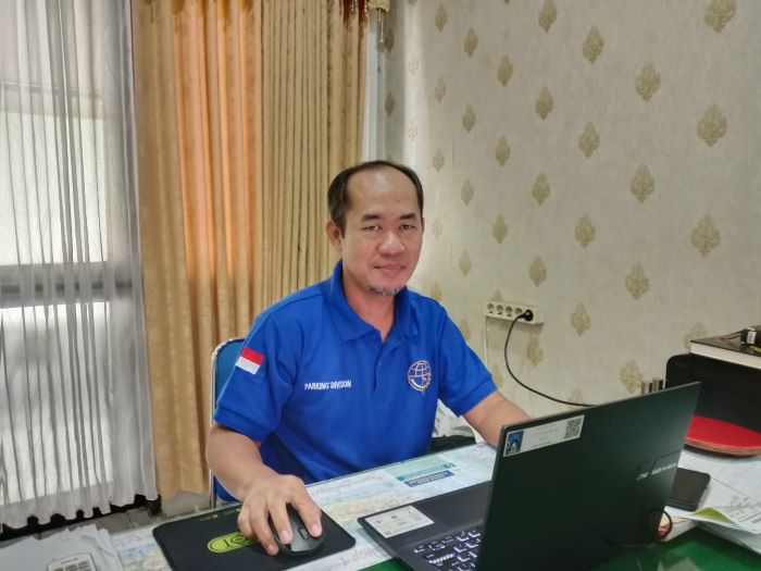 Kepala UPTD Pengelolaan Perparkiran Dishub Sleman Wahyu Slamet