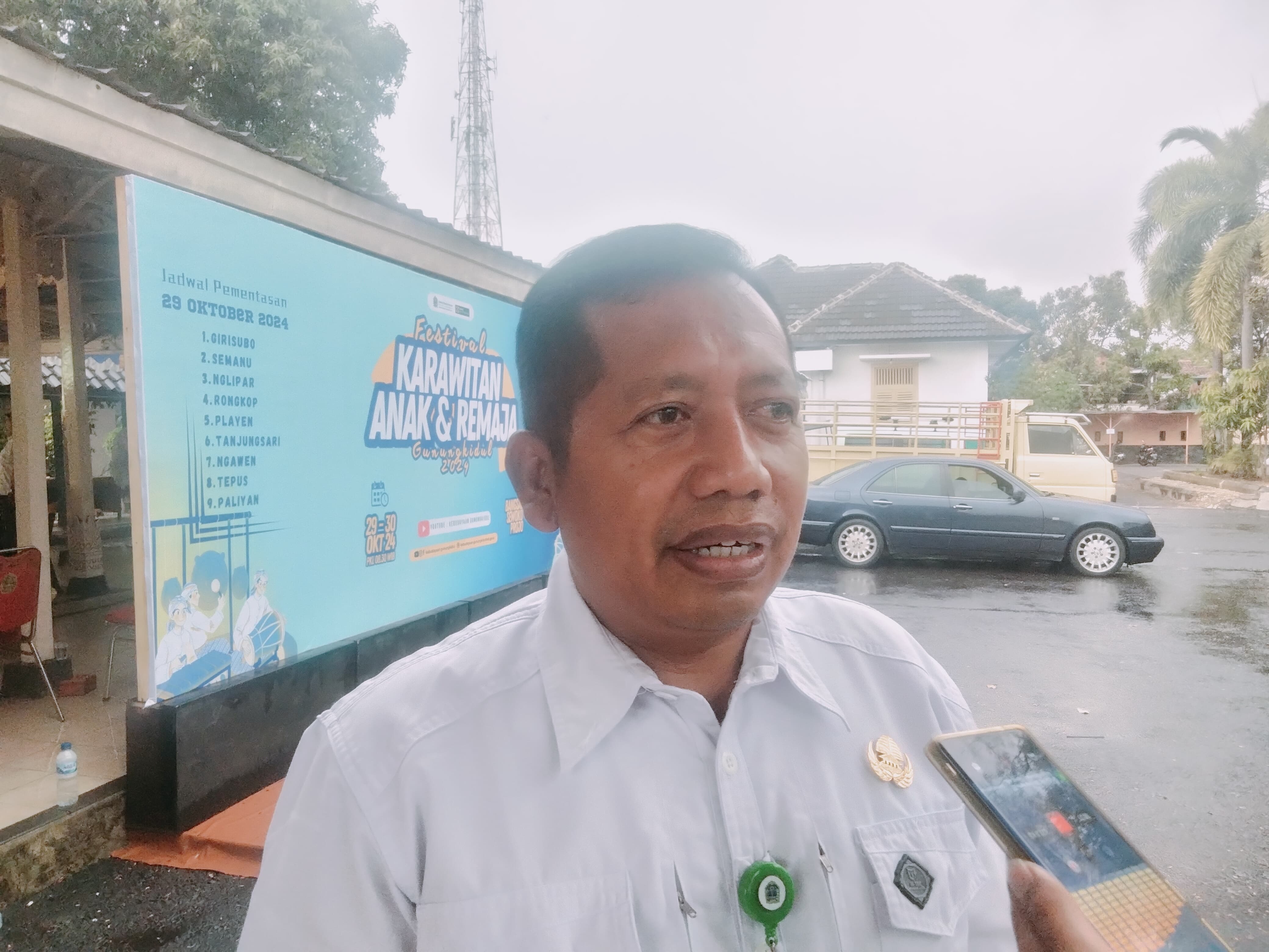 Kepala Kundha Kabudayan Gunungkidul Agus Mantara
