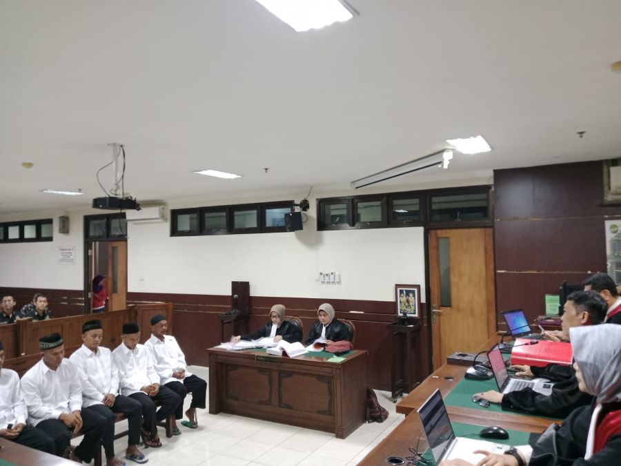 Sidang lima terdakwa politik uang di Pengadilan Negeri Sleman