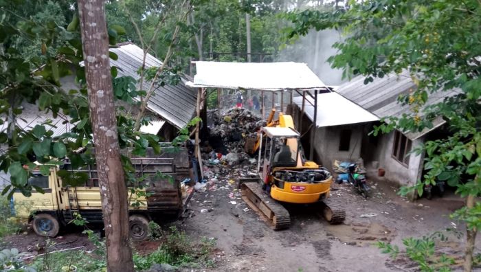 Tempat pengolahan sampah di Padukuhan Sumbertetes, Kalurahan Patuk, Kapanewon Patuk, Gunungkidul, Minggu (29/12/2024).