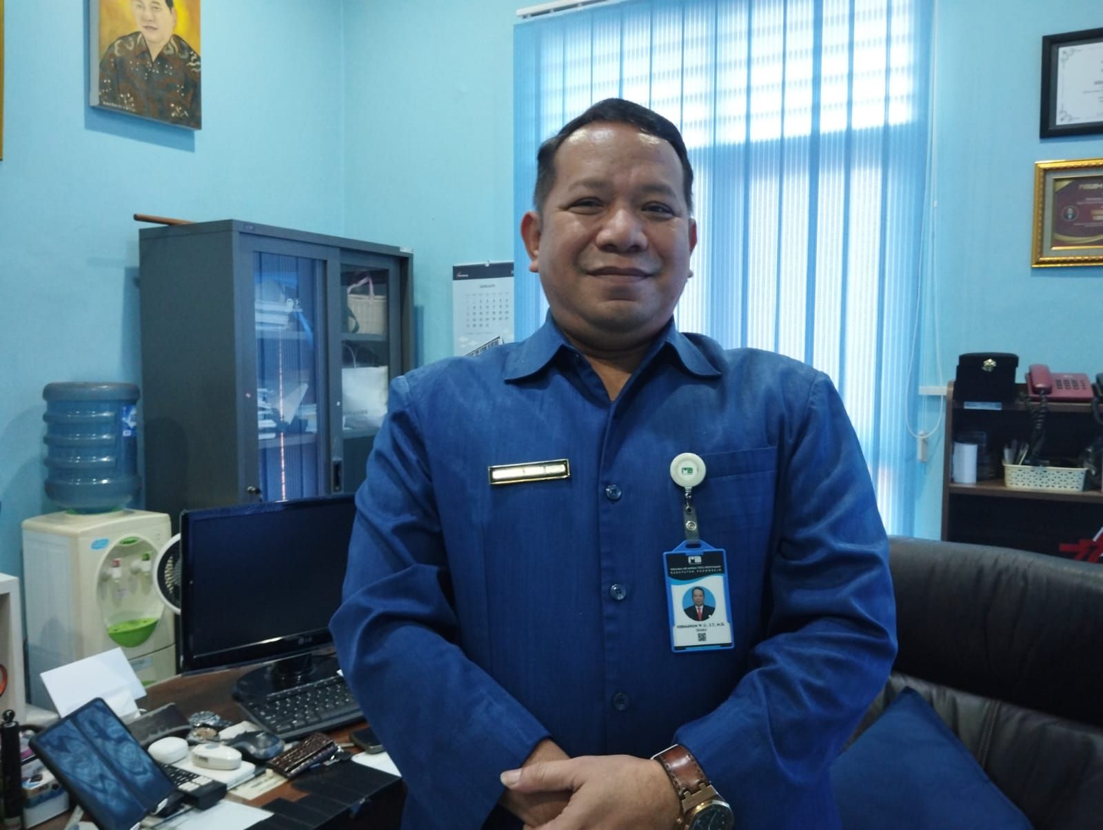Direktur Perumda Air Minum Tirta Perwitasari (PDAM) Kabupaten Purworejo Hermawan Wahyu Utomo