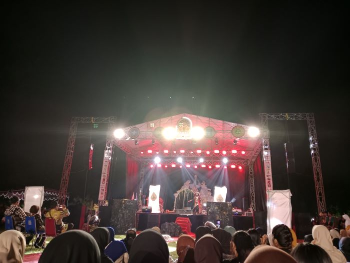 MOMENTUM: Perayaan tahun baru di Lapangan Pemda Sleman yang diikuti oleh 700 anggota pramuka penegak Selasa (31/12/2024).
