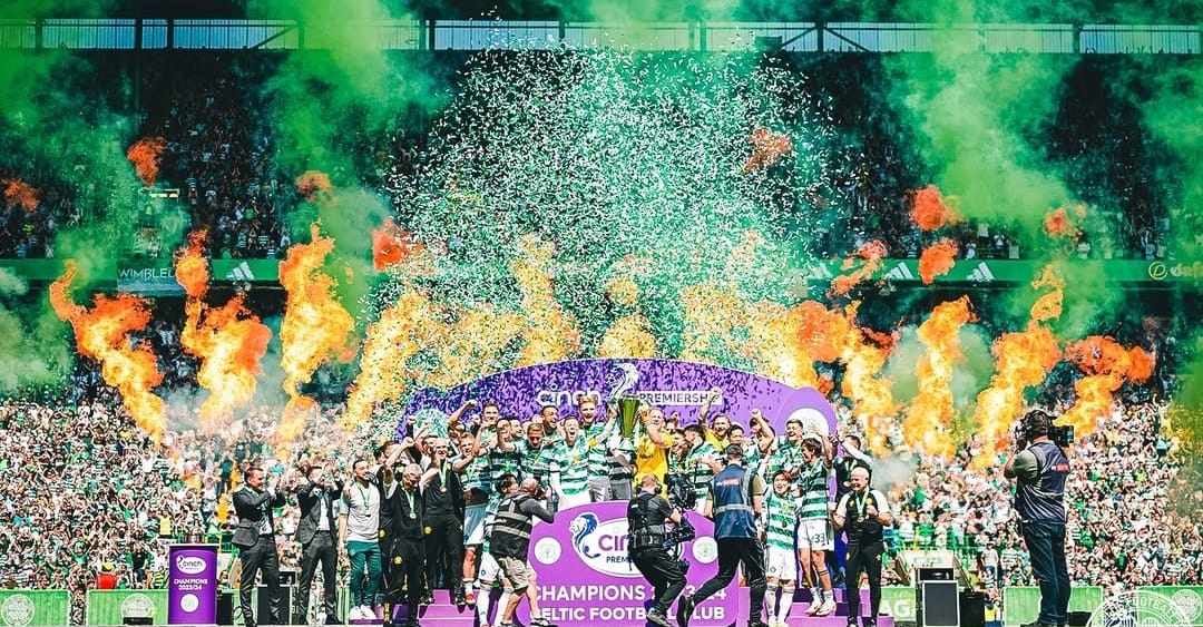 Celtic rayakan kemenangan atas Rangers di babak adu penalti dan raih juara Piala Skotlandia