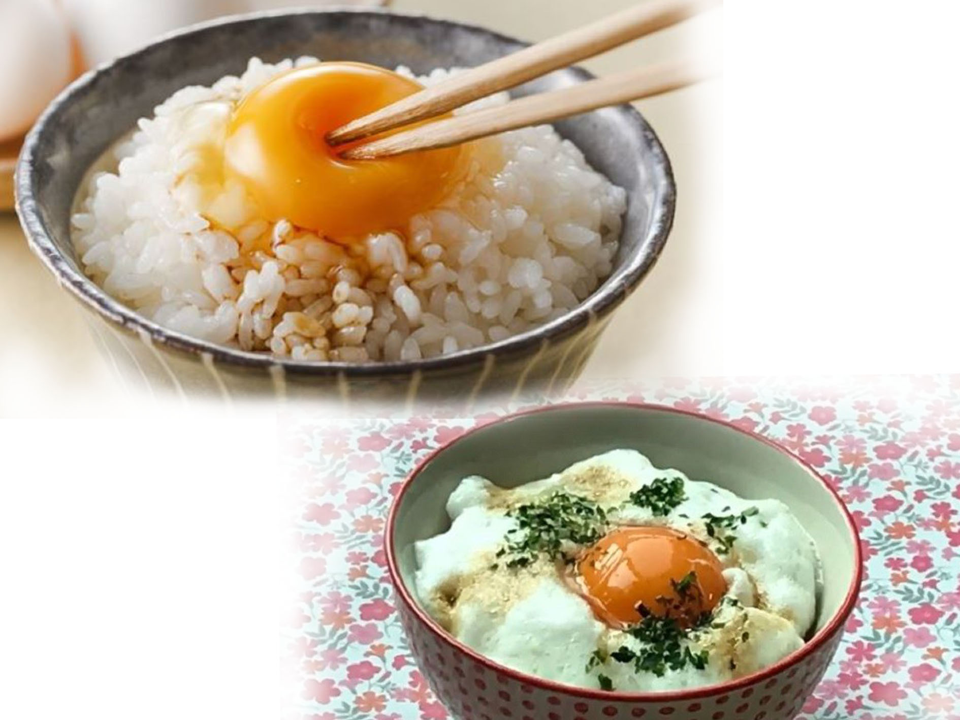 Orang Jepang masih berani makan telur mentah.