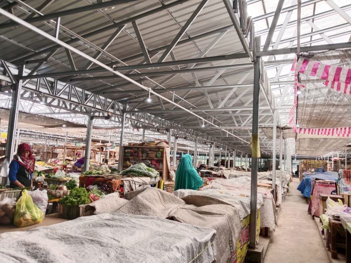TITIK PANTAU: Pasar Godean Relokasi menjadi salah satu lokasi pantauan UPTD Metrologi Legal Kabupaten Sleman.