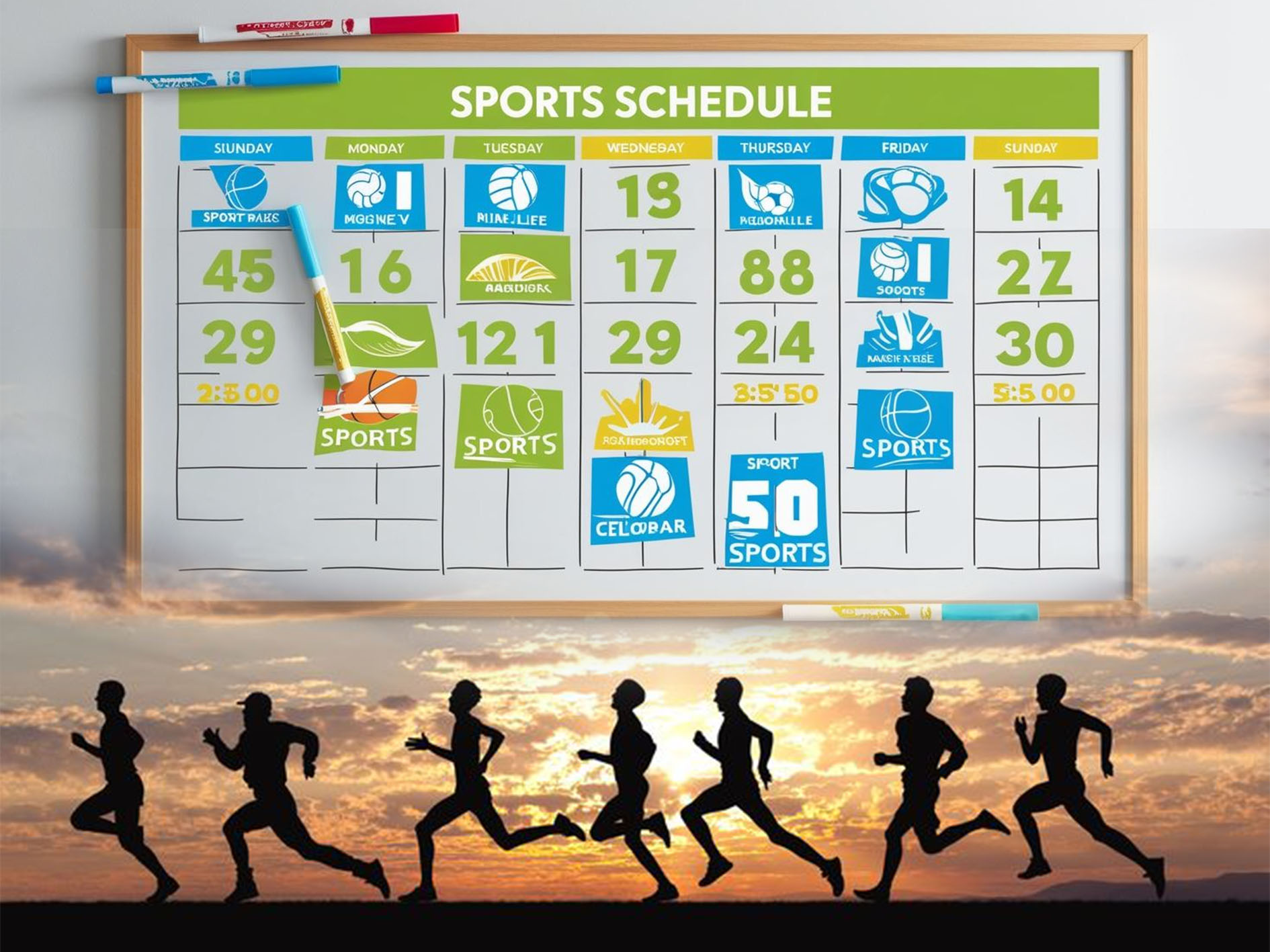 Mengatur jadwal olahraga yang baik.