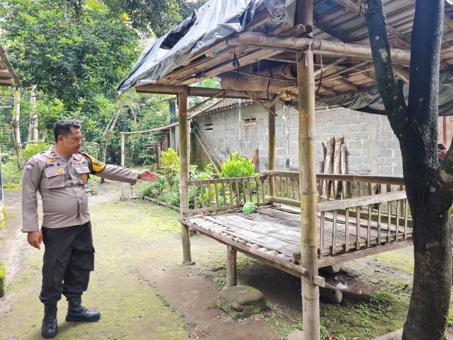 TKP: Bayi perempuan ditemukan di sebuah gazebo di Dusun Wironayan RT 002/RW 011, Kradenan, Srumbung, Rabu (8/1/2025).