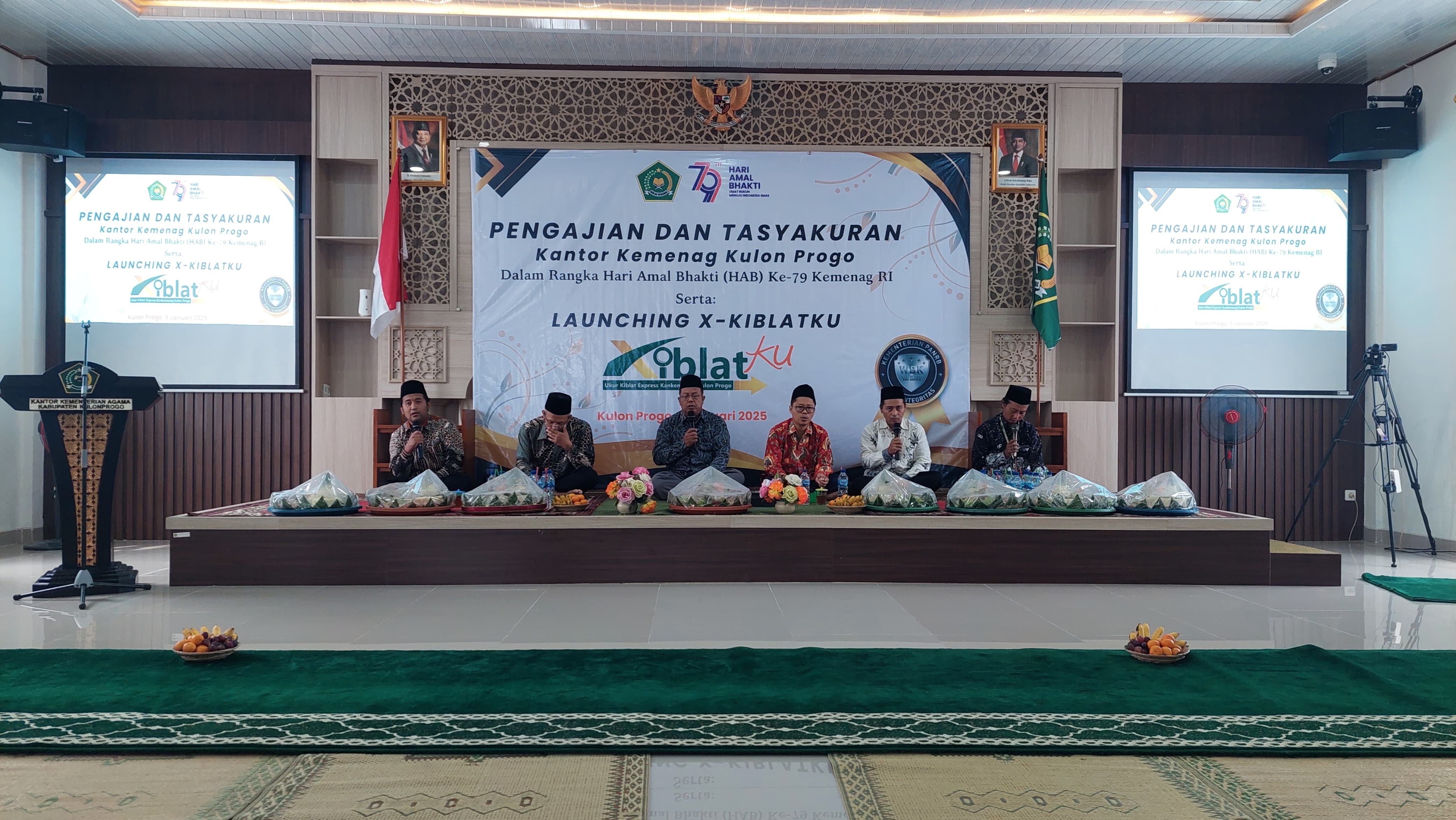 PERINGATAN: Puncak hari amal bhakti 79 ASN khataman masal di Kankemenag Kulon Progo.&nbsp;