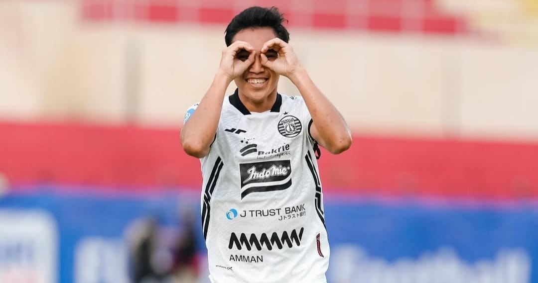 Selebrasi Rayhan Hannan usai mencetak gol bagi Persija Jakarta atas PS Barito Putera (ig persija)