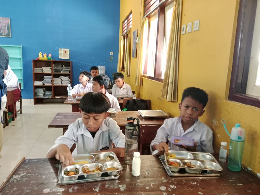 Pelaksanaan program MBG di Kabupaten Sleman hari pertama