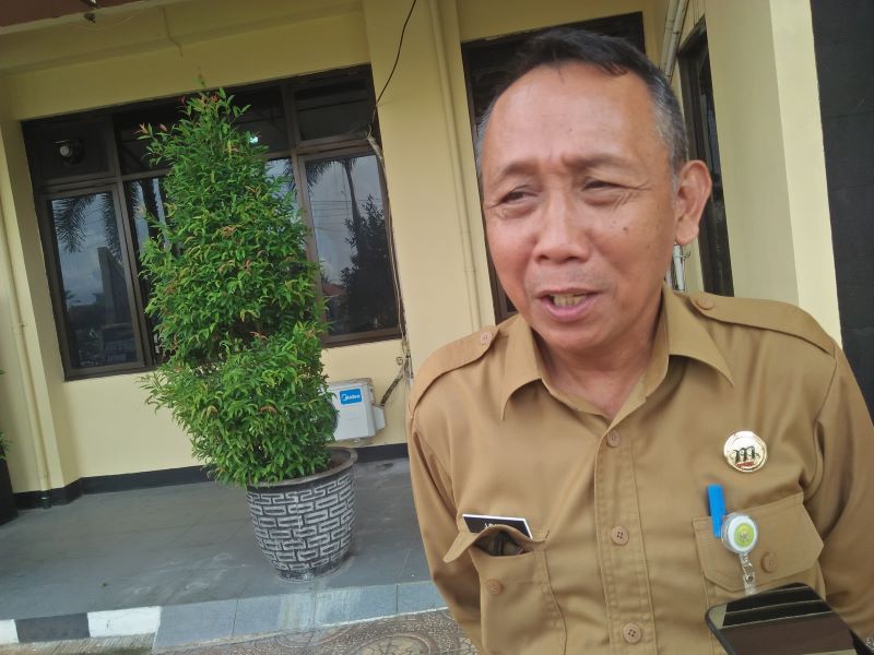 Kepala DKPP Bantul Joko Waluyo saat ditemui di Mapolres Bantul, Senin (13/1/2025).&nbsp;