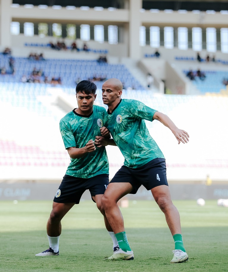 SANGAT SENIOR: Dua pemain senior yang mengawal lini belakang PSS Sleman, Fachruddin Ariyanto dan Cleberson masih menjadi tumpuan. Keberadaan mereka butuh pemain pelapis jika dibutuhkan setiap saat.  &nbsp;
