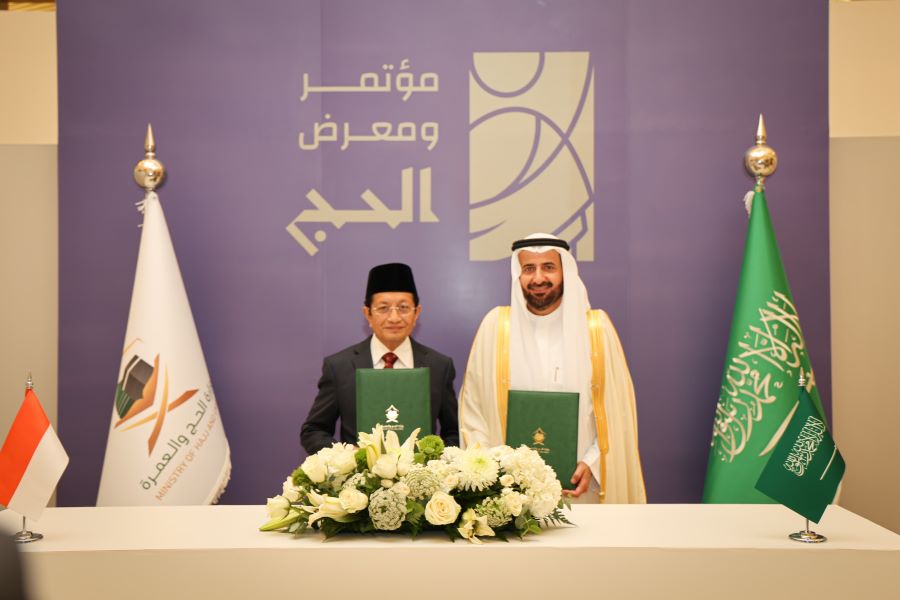 Penandatangan kesepakatan Menteri Agama Nasaruddin Umar dan Menteri Haji dan Umrah Arab Saudi Tawfiq F. Al-Rabiah untuk musim haji tahun 1446 H/2025 M di Jeddah pada Minggu (12/1/2025) lalu.
