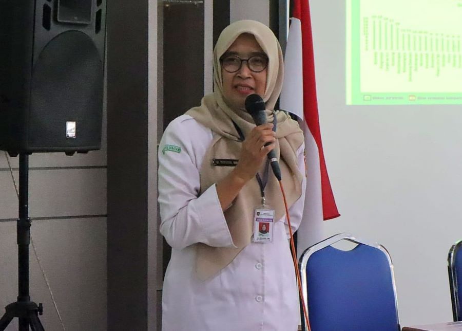 Kepala Dinkesda Purworejo saat memberikan arahan dalam rakor pengendalian DBD di Kabupaten Purworejo Tahun 2025 pada Rabu (15/1/2025).