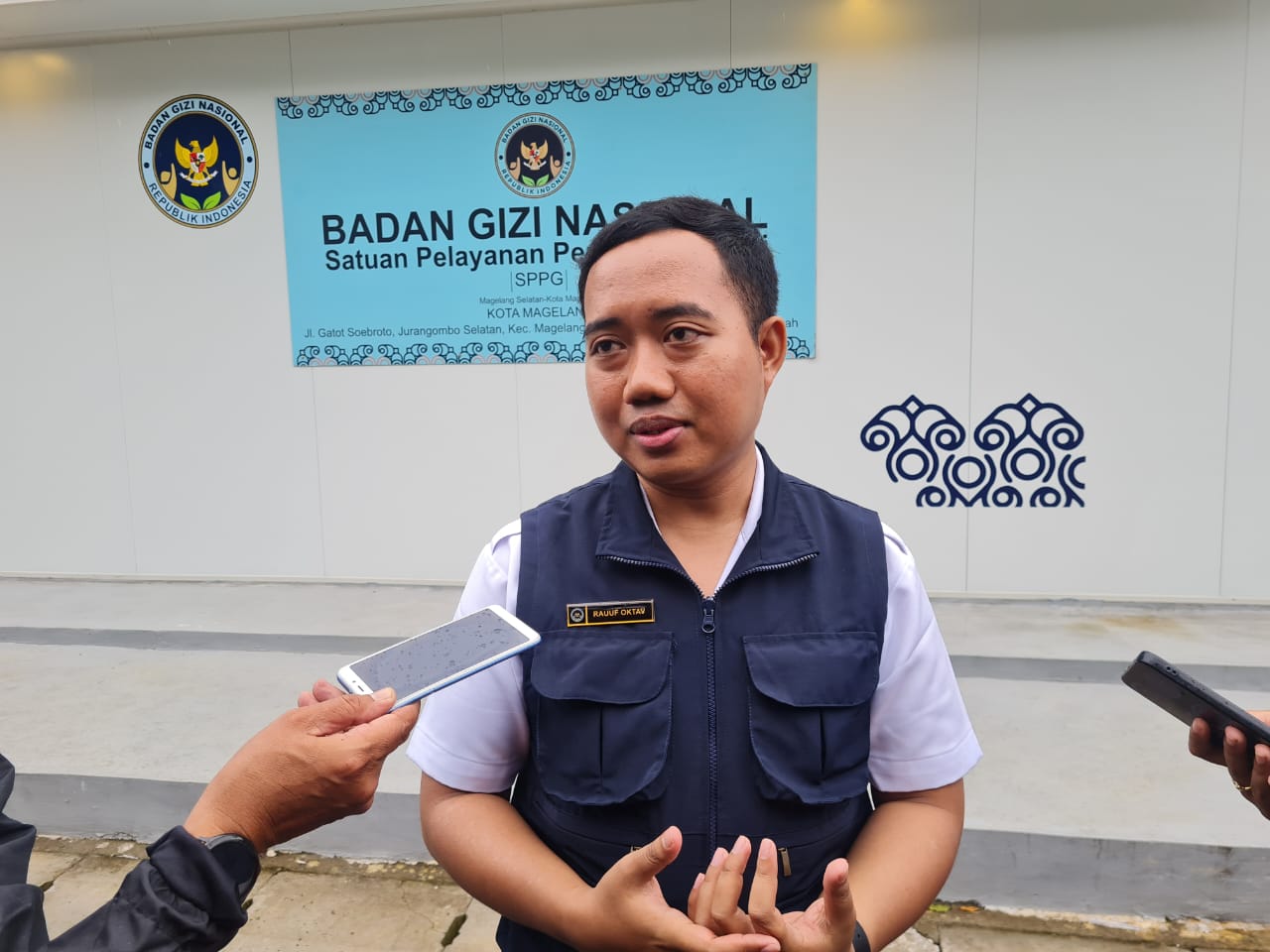 NAILA NIHAYAH/RADAR JOGJA Kepala SPPG Kota Magelang M Rauuf Oktavian Nur.