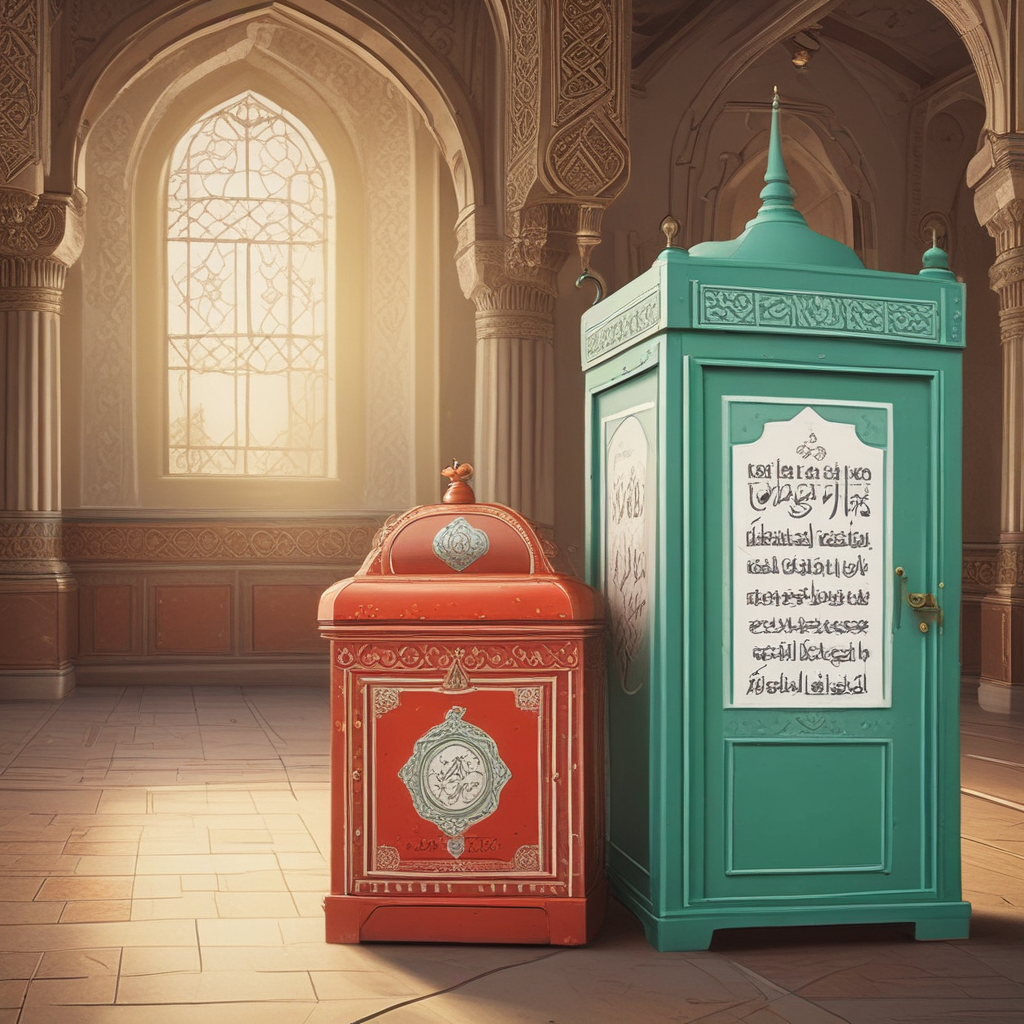 Ilustrasi kotak amal masjid.