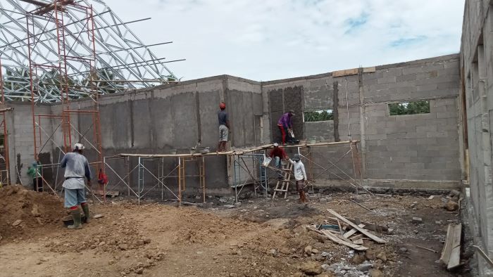 BERPROSES: Pembangunan Dapur Sehat di Kapanewon Sanden, Bantul.
