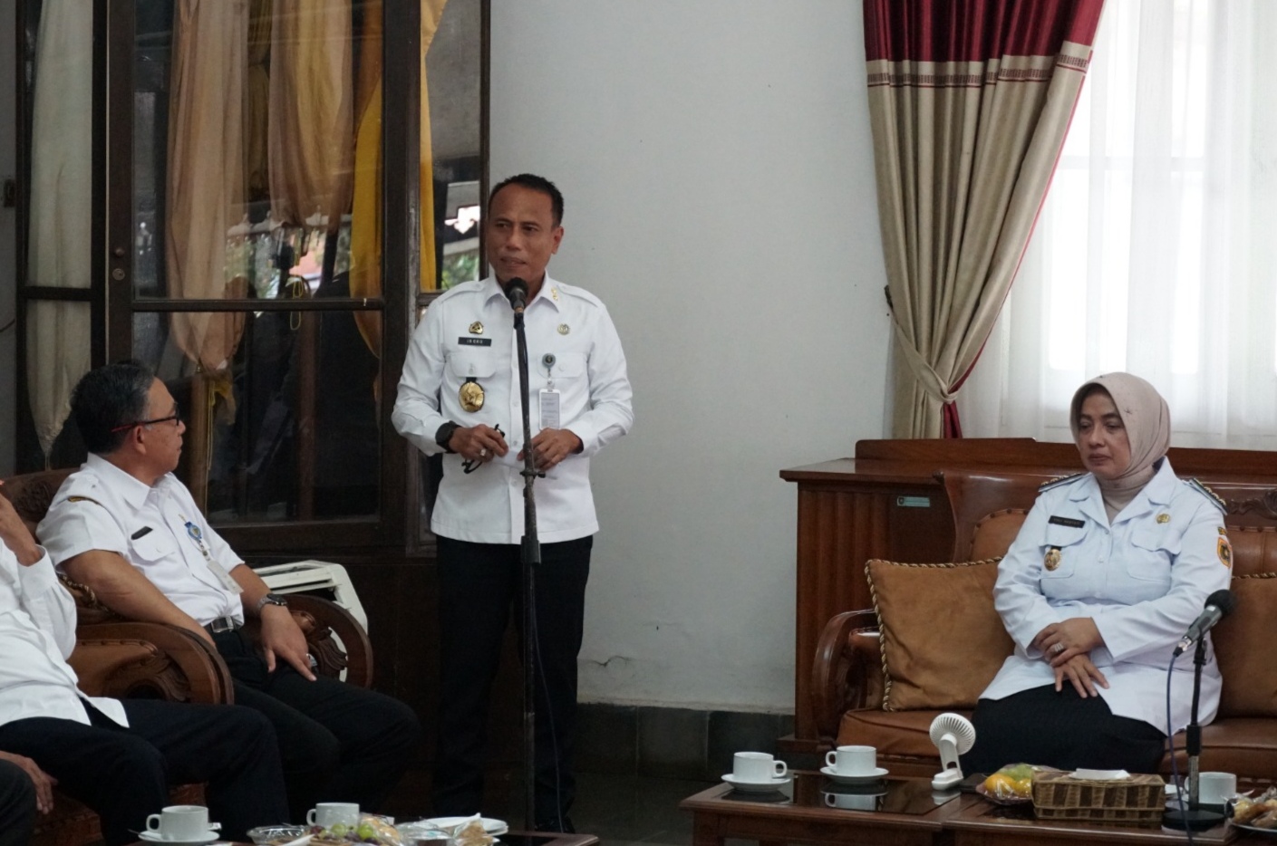 KOORDINASI: Tim dari Kementerian Imigrasi saat berkunjung ke Kabupaten Purworejo pada Rabu (22/1).  &nbsp;