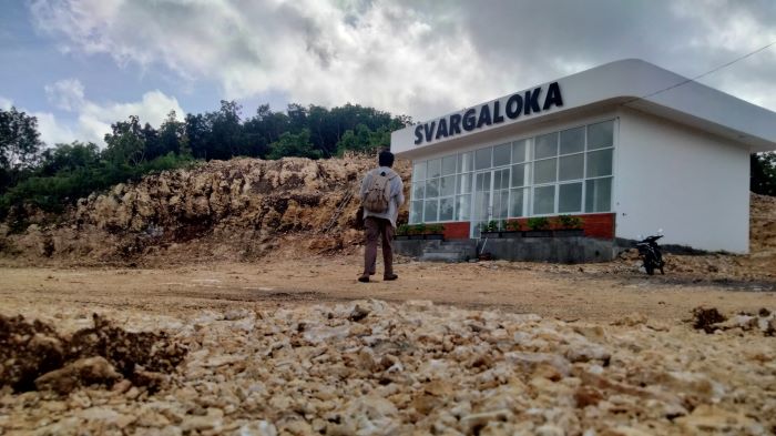 TAHAP PEMBANGUNAN: Taman Pemakaman Svargaloka Memorial Garden di Kalurahan Girisuko, Panggang, Gunungkidul (19/1/2025).