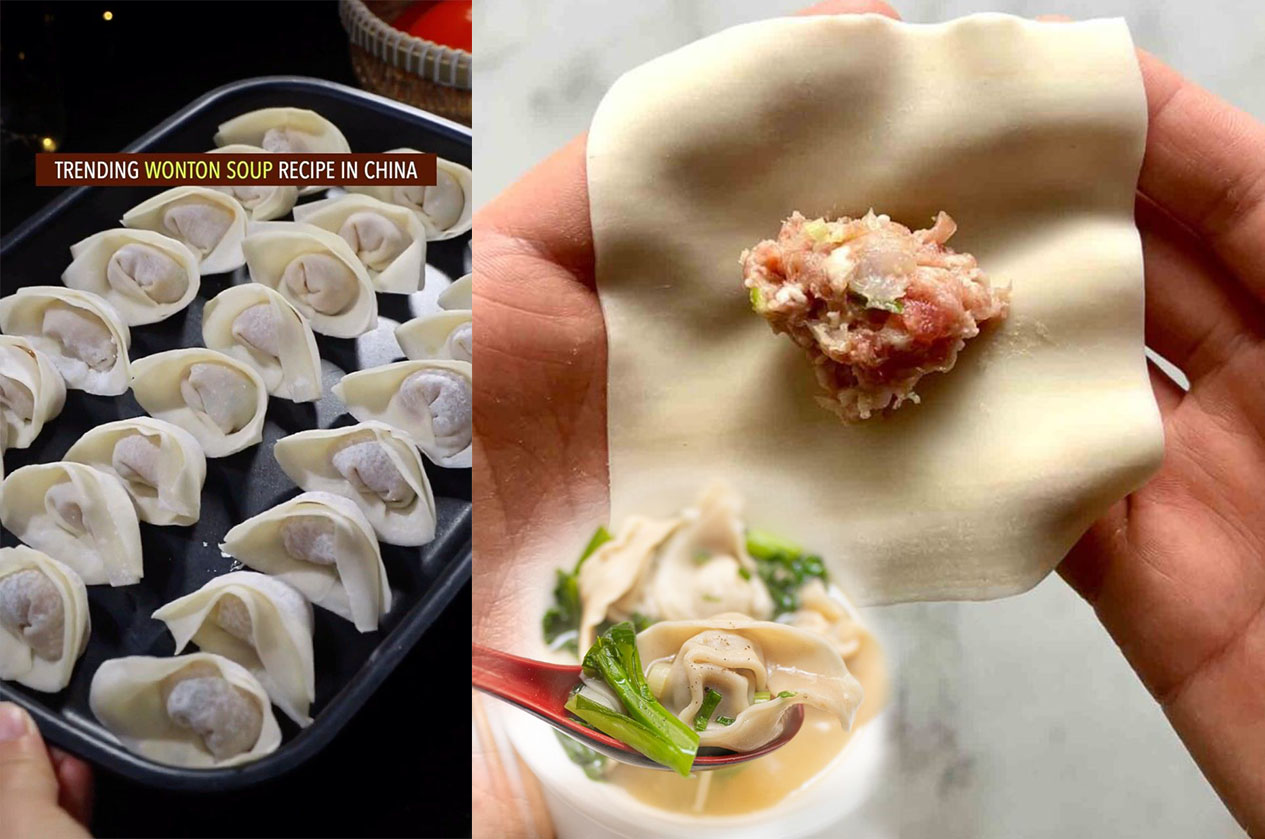 Cara membuat Sup Wonton, hidangan perayaan Imlek.