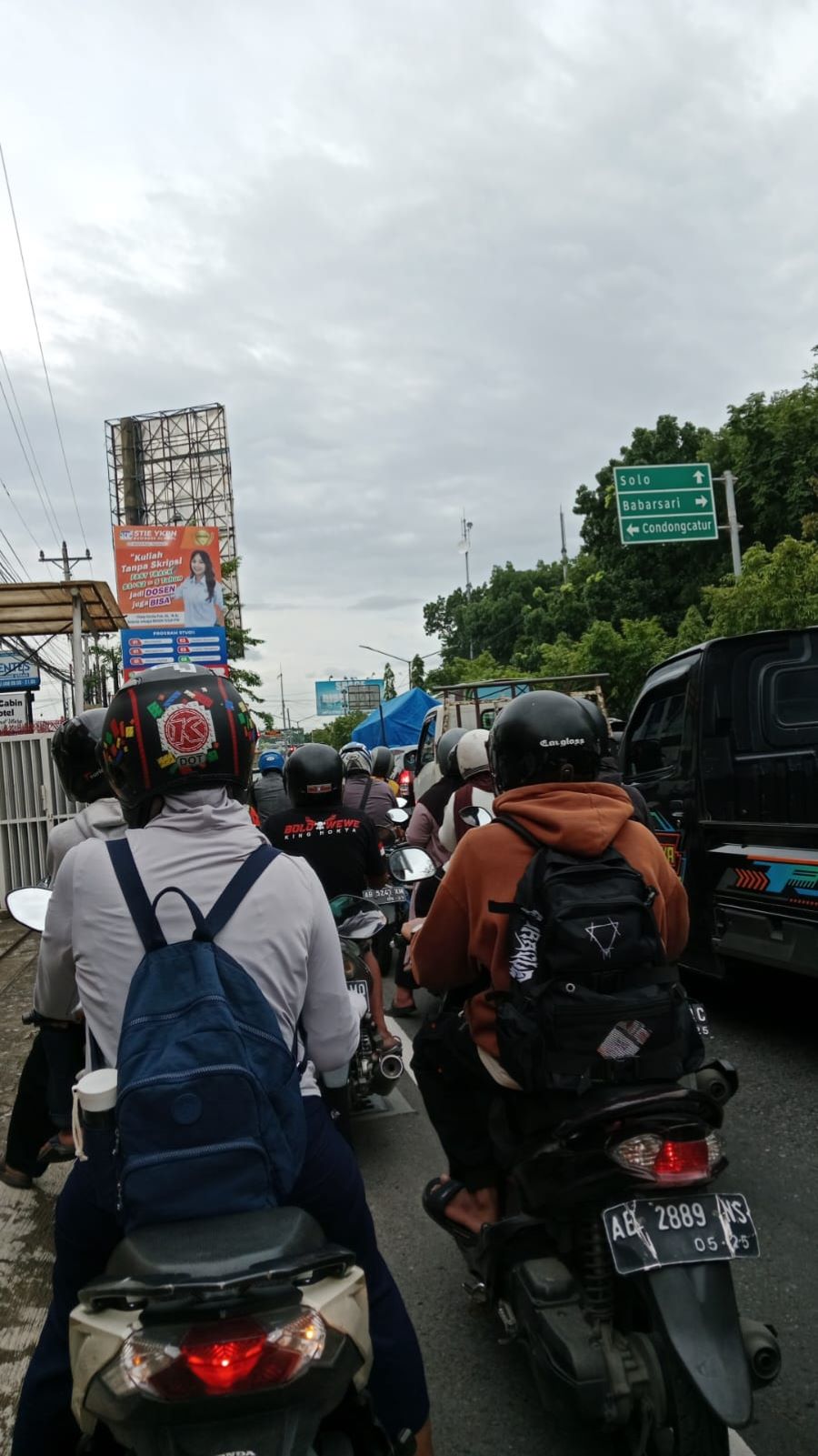 PADAT: Kemacetan di Jogjakarta saat jam pulang kerja.