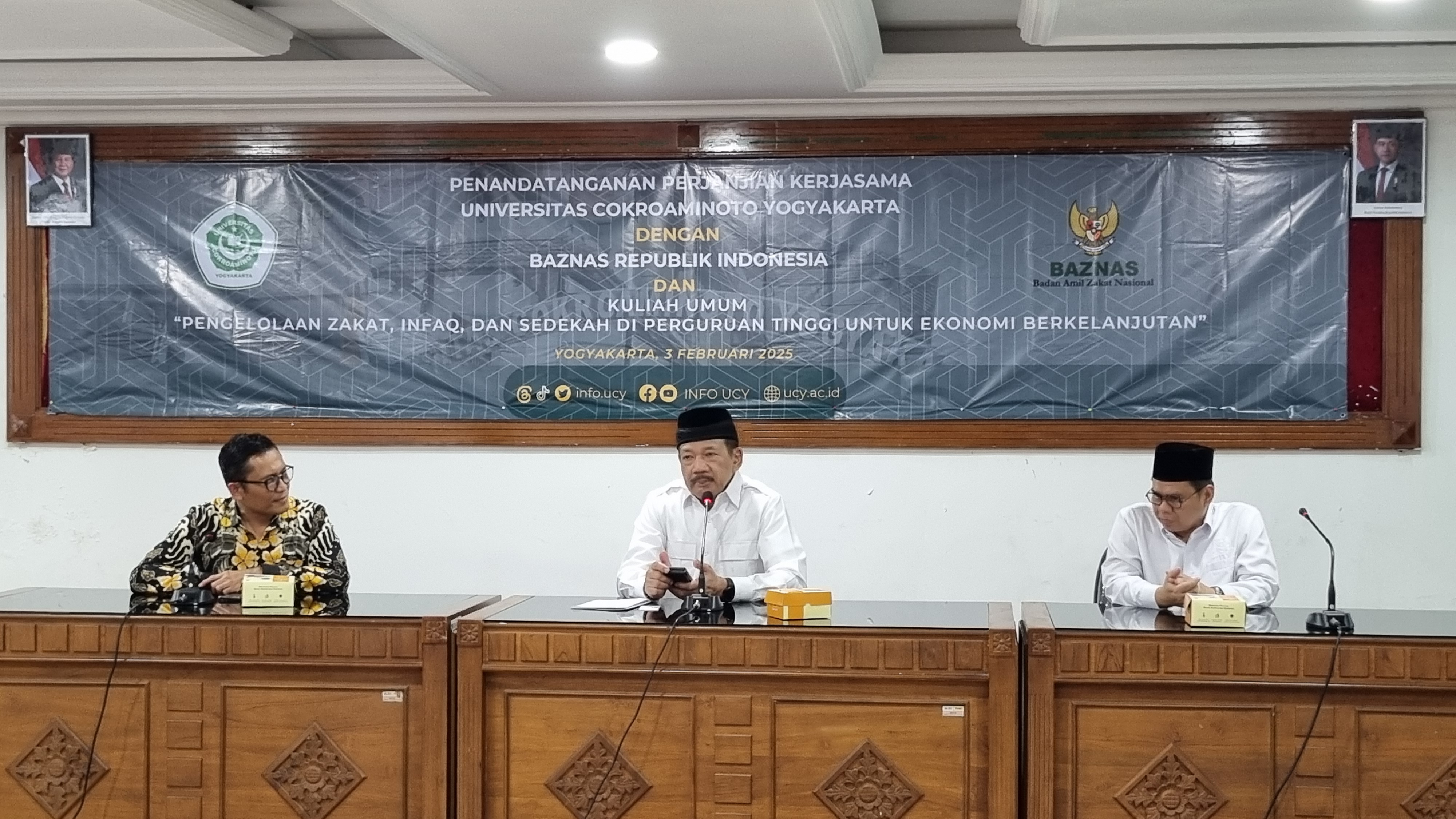 Tingkatan Aspek Ekonomi Berkelanjutan, Universitas Cokroaminoto Yogyakarta Jajaki Kerjasama dengan Baznas RI