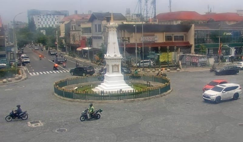 Tugu Jogja salah satu ikonik kawasan sumbu filosofis di Yogyakarta.