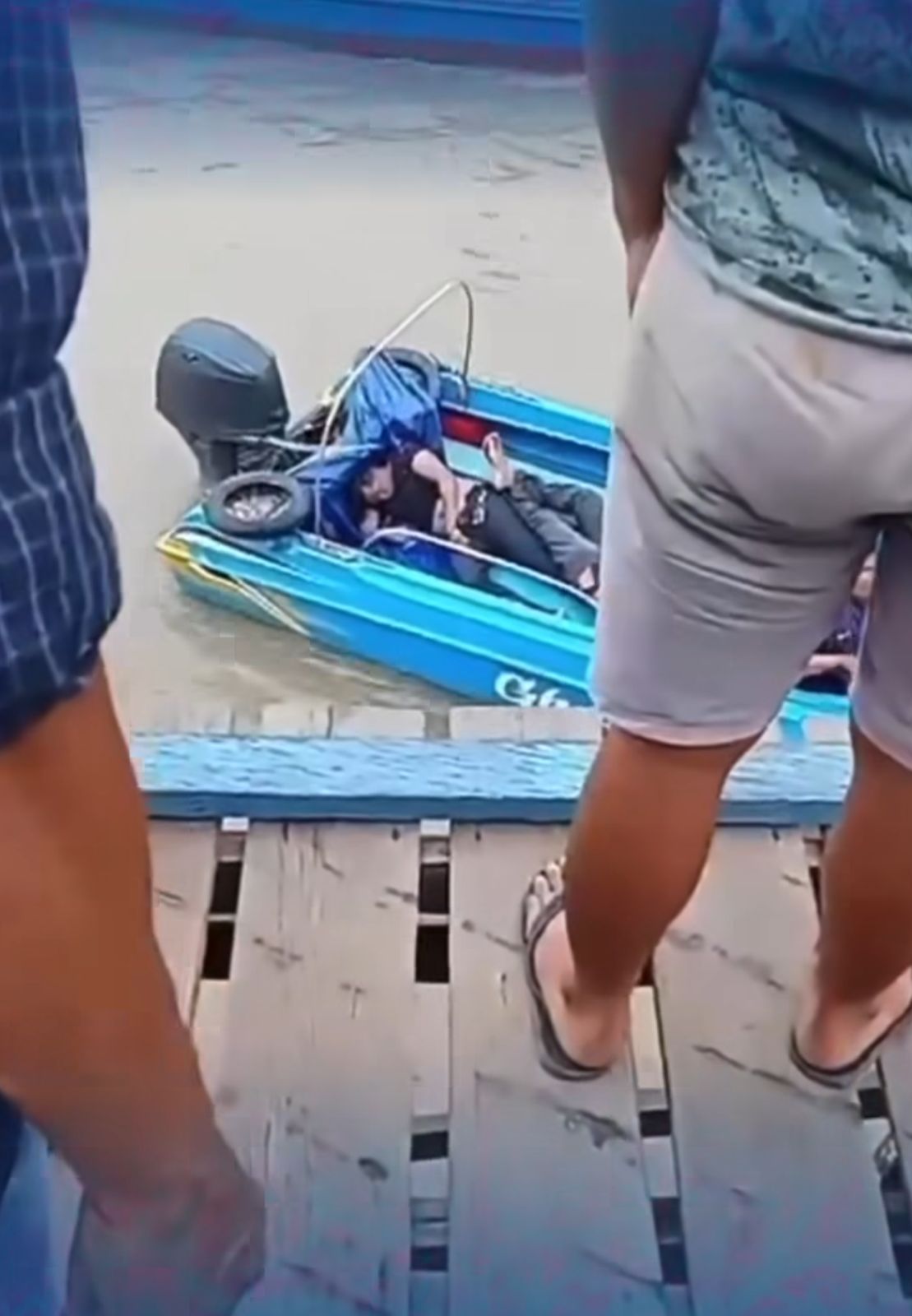 Gambar korban kecelakaan speed boat di Nunukan,Kalimantan Utara pada tanggal (29/1/2025).