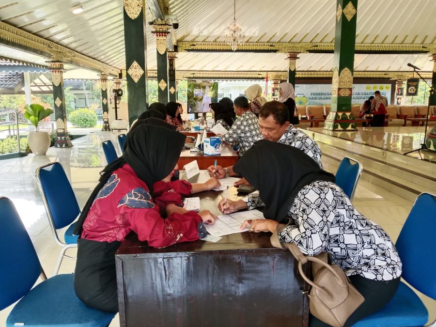 Pemeriksaan kesehatan gratis di Kabupaten Sleman