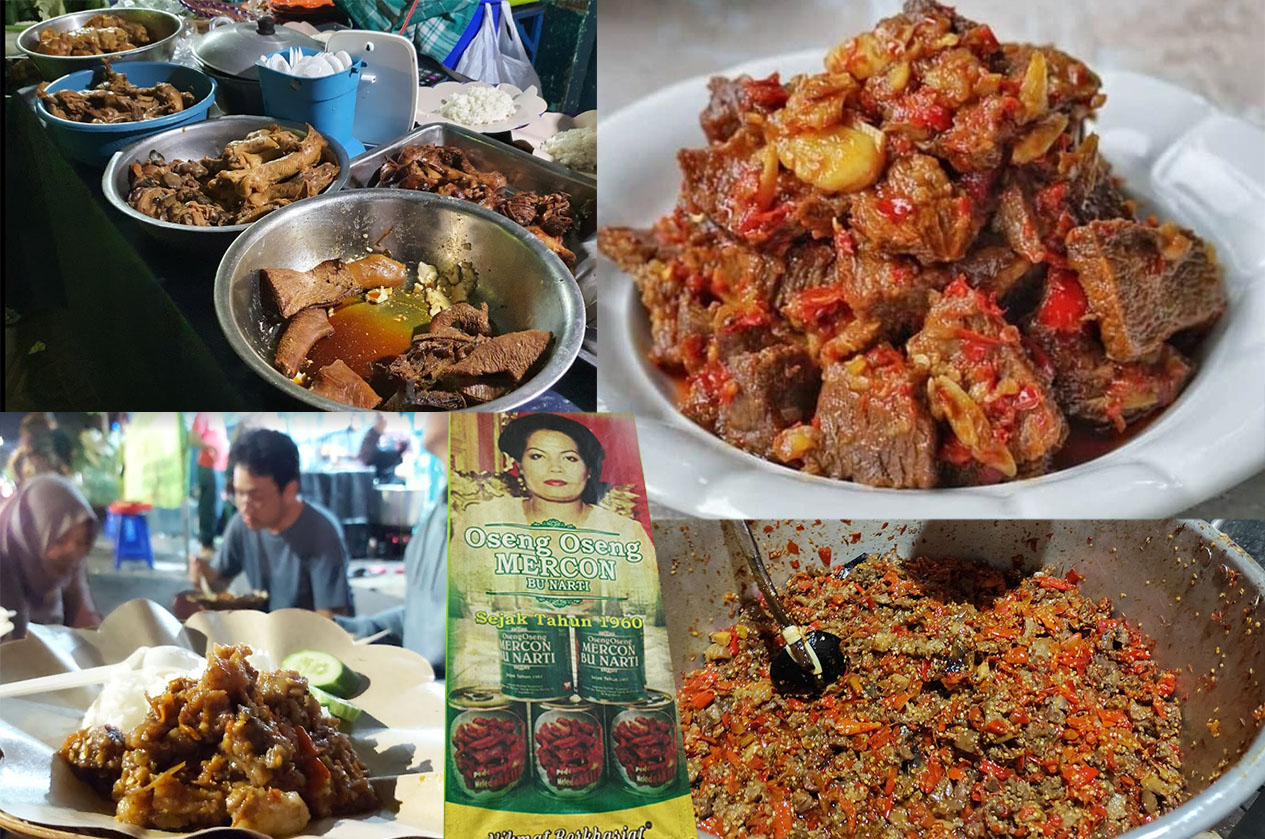Oseng-Oseng Mercon Bu Narti Kuliner Pedas Legendaris di Yogyakarta.