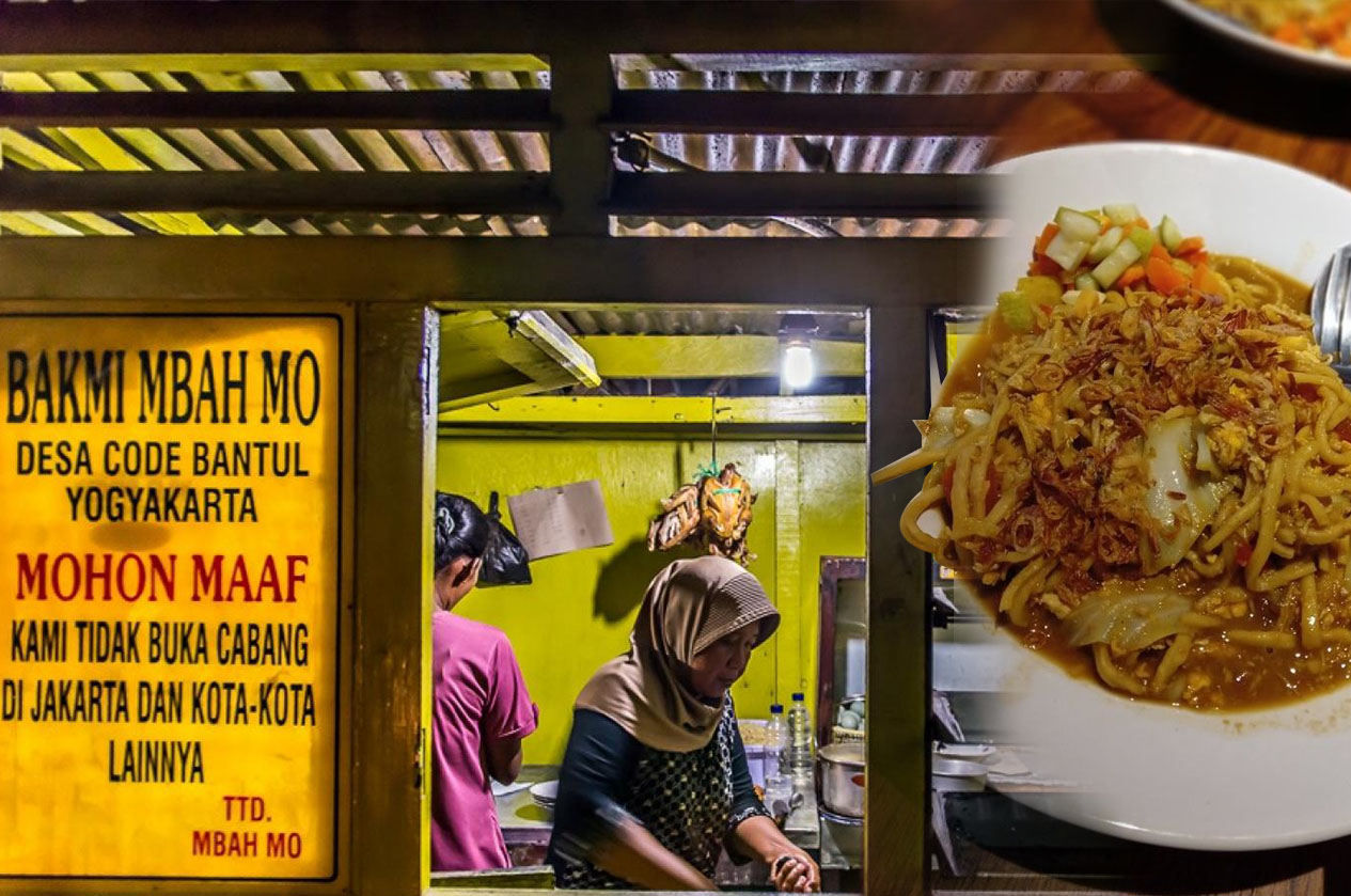 KULINER LEGENDARIS YOGYAKARTA: Bakmi Mbah Mo di Trirenggo, Kapanewon Bantul, Kabupaten Bantul.