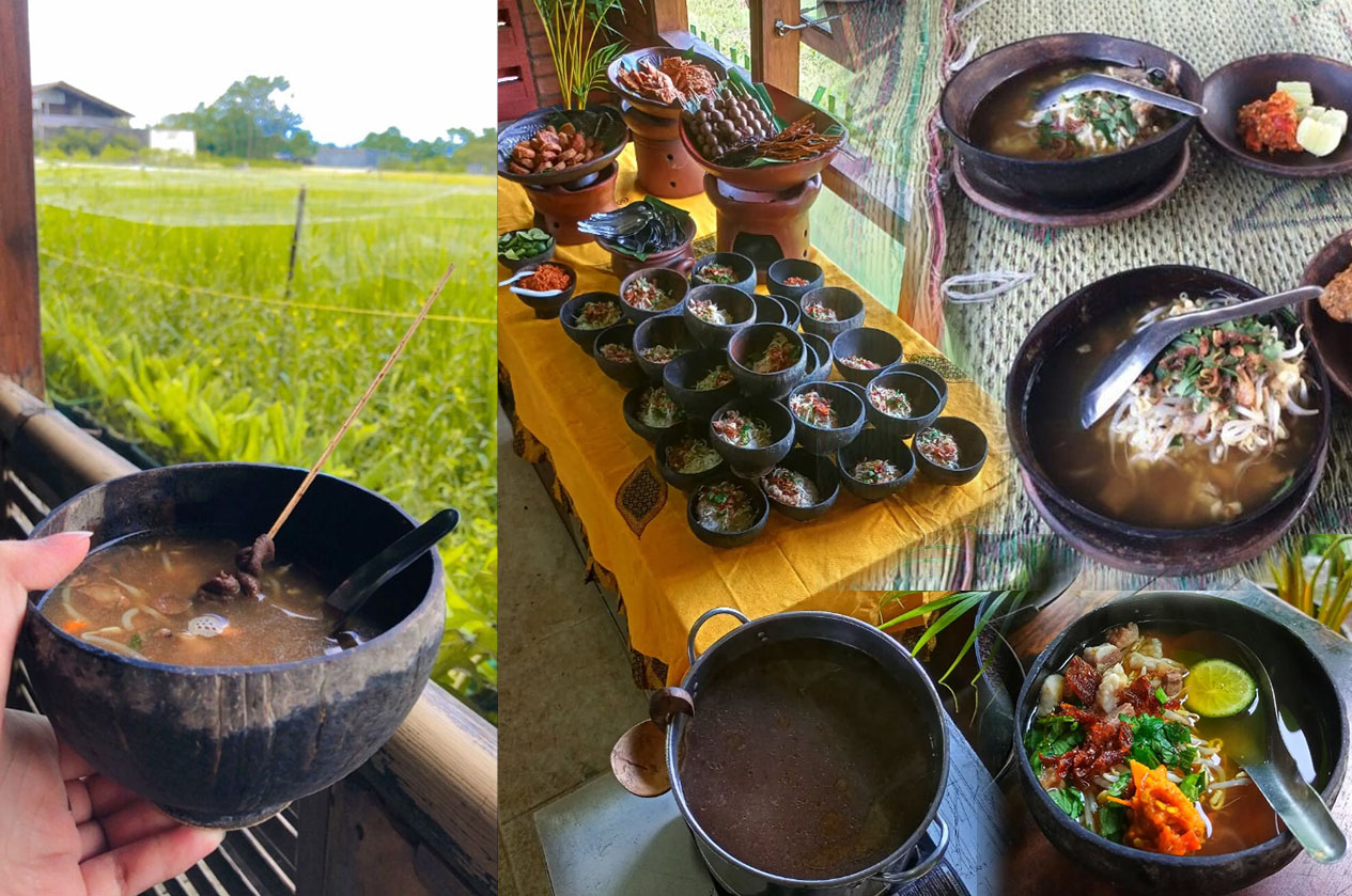 Menikmati Soto Bathok Mbah Katro kuliner legendaris Yogyakarta.