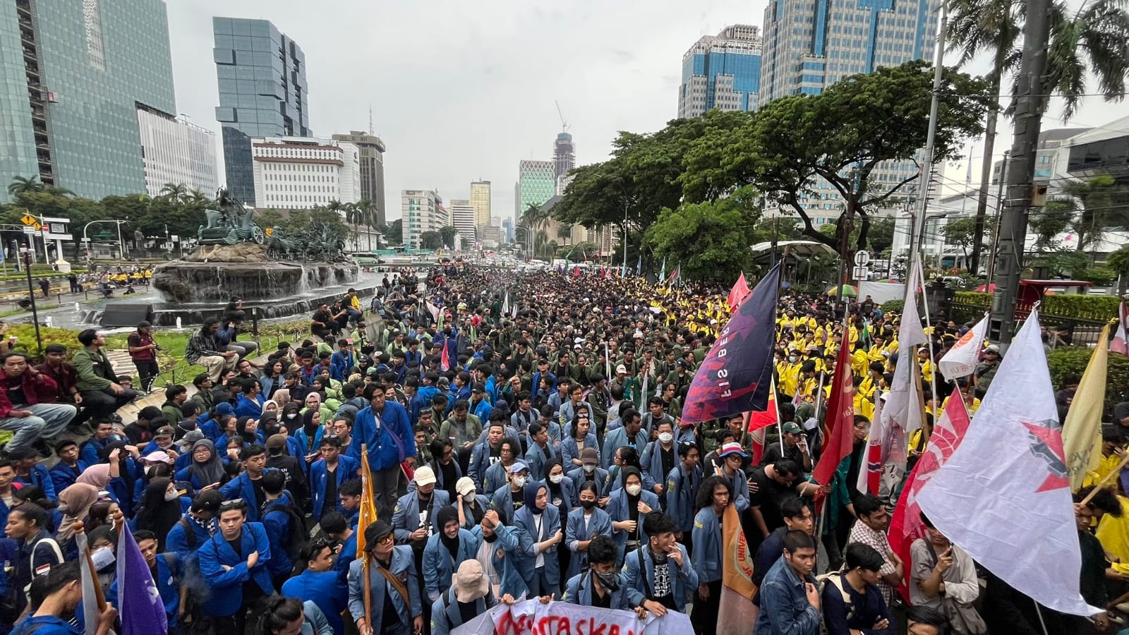 &nbsp;Aksi Demonstrasi Oleh BEM Seluruh Indonesia di Jakarta.&nbsp;