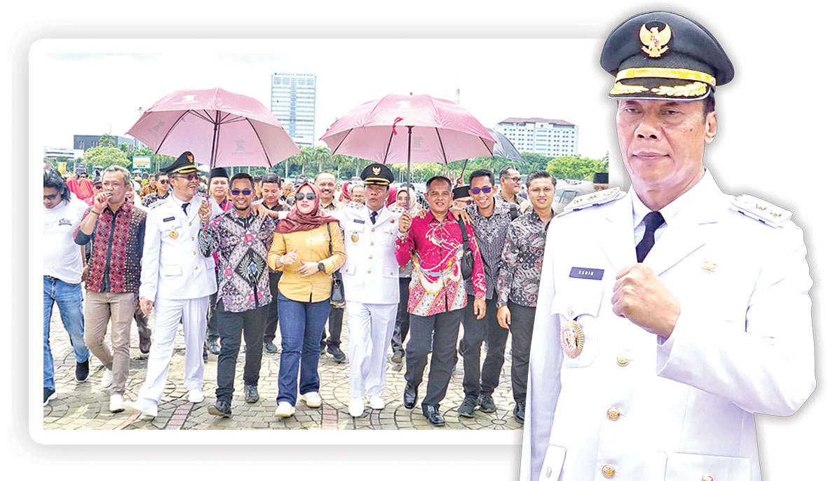 ANYAR GRESS: Wakil Bupati Magelang Sahid (kanan) usai dilantik bersama Bupati Grengseng Pamuji di Jakarta, Kamis (20/2) lalu.&nbsp;(Foto:&nbsp;Prokompim Setda Kabupaten Magelang)